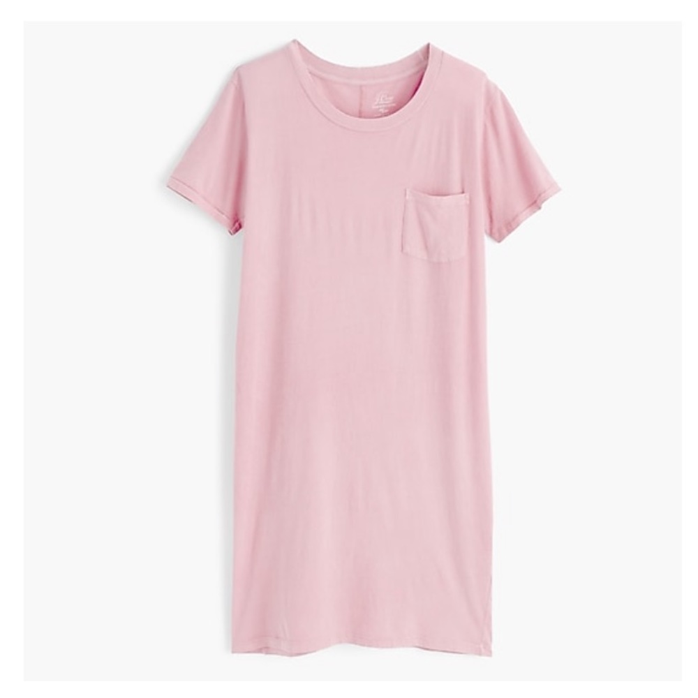 Jcrew Garment-dyed pocket T-shirt dress